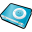iPod Shuffle Blue Icon 32x32 png